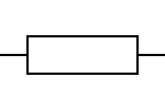 Fixed resistor IEC international symbol Fixed resistor IEC international symbol